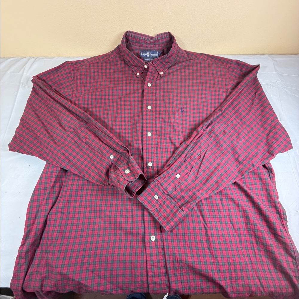 Ralph‎ Lauren Red and Blue Checkered Shirt